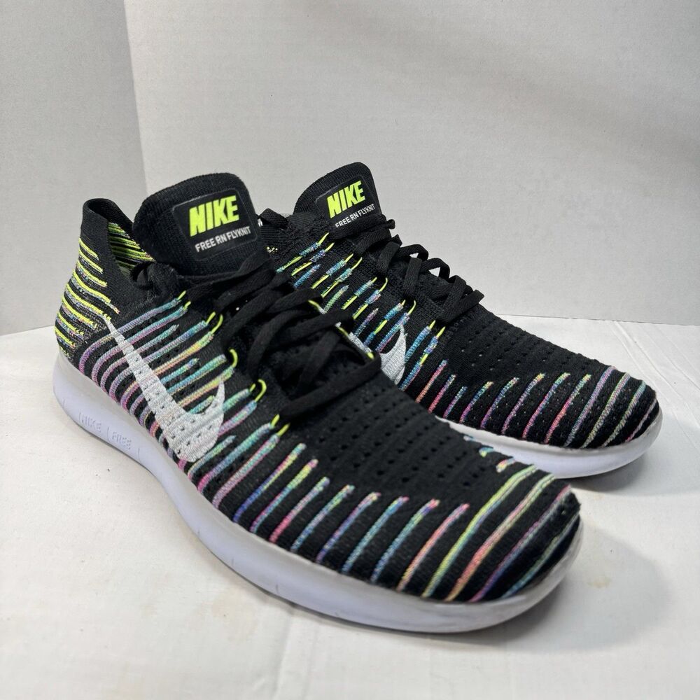 Nike Free Run Flyknit Running Shoe Blue Lagoon Men's Size 11 831069-003 Comfort